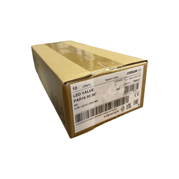 Osram Led Value 4,5W Beyaz Işık Gu10 Duy 350lm 10 lu Paket - 6