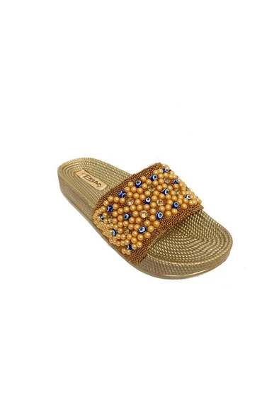 Pienn 20037-007 Anatomik Fashion Taşlı  Kadın Terlik ürün görseli 1