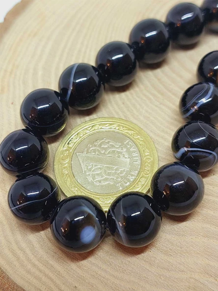 Akik Taşı 17lik Efe Tesbih 12mm (53386) - Resim 3