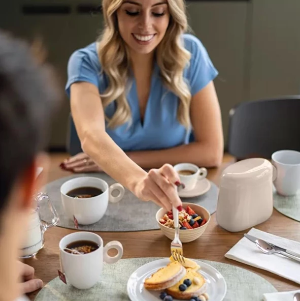 Guzzini Everyday Mug Boz Kahverengi 9,7x8,4x12cm - Resim 2