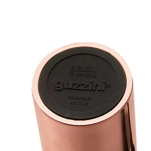 Guzzini On The Go Termal Şişe Rose Gold 500 Ml 21,2x7,3x7,3 - Resim 3