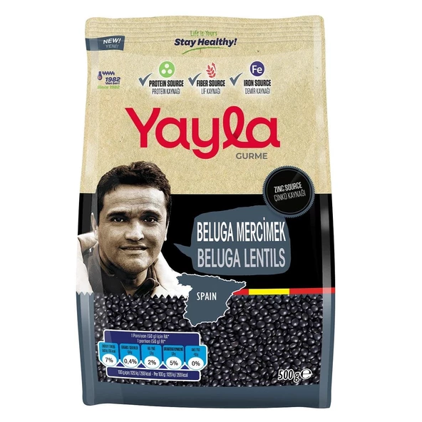 Yayla Gurme Beluga Mercimek 500 gr