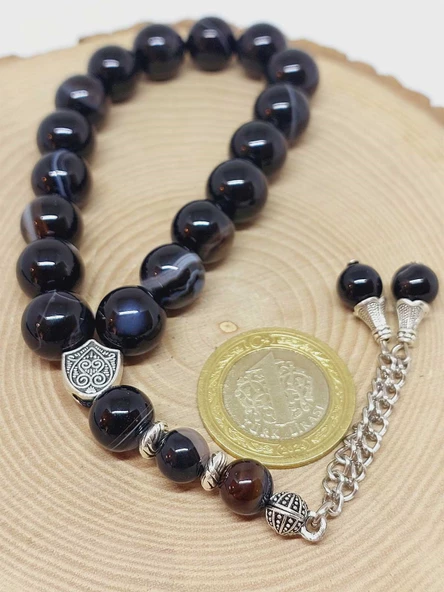 Akik Taşı 17lik Efe Tesbih 12mm (53386) - Resim 5