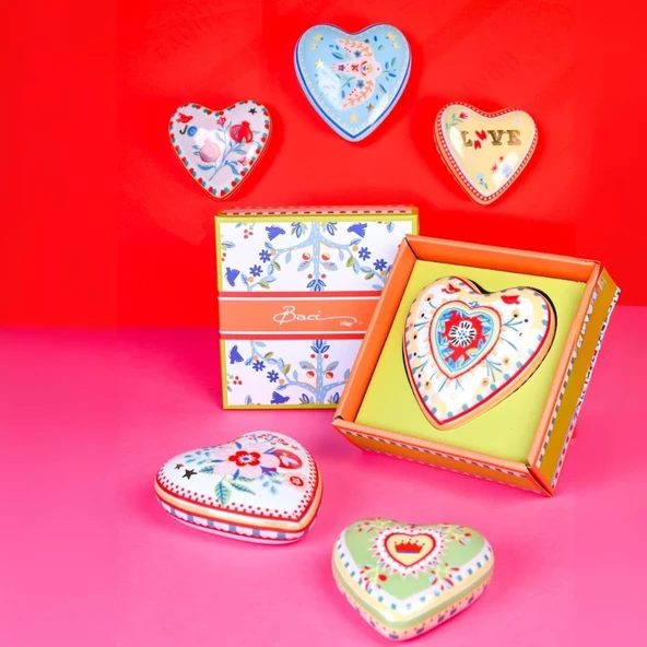 Baci Milano Mamma Mia Kuş Desenli Dekoratif Obje 12 cm x 11,5 cm x 4 cm - Resim 2