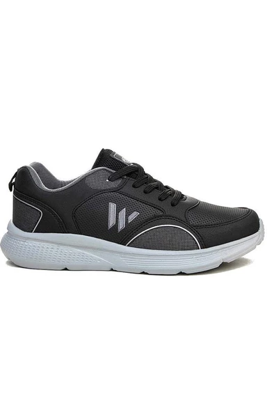 Magg Poınt 571 Deri Trend Sneaker Erkek Ayakkabı Siyah Gümüş - 3