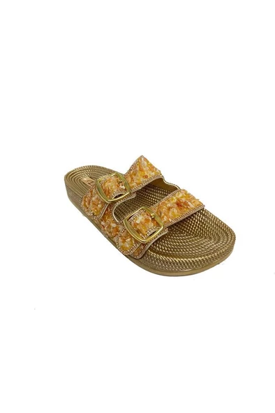 Pienn 20057-001 Anatomik Fashion Taşlı  Kadın Terlik ürün görseli 1