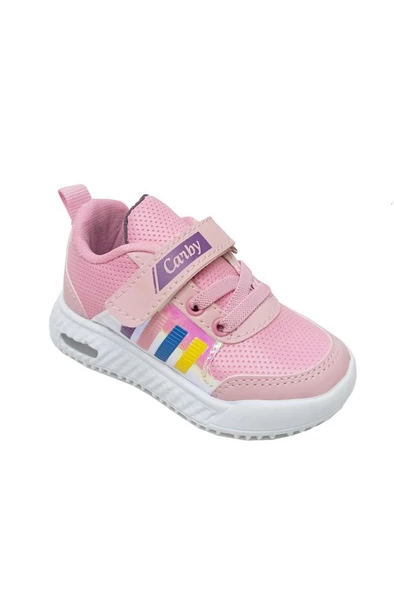 Carby 2019 Deri Işıklı Sneakers Bebe Spor Ayakkabı