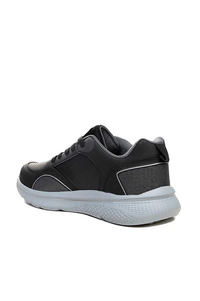 Magg Poınt 571 Deri Trend Sneaker Erkek Ayakkabı Siyah Gümüş - 2