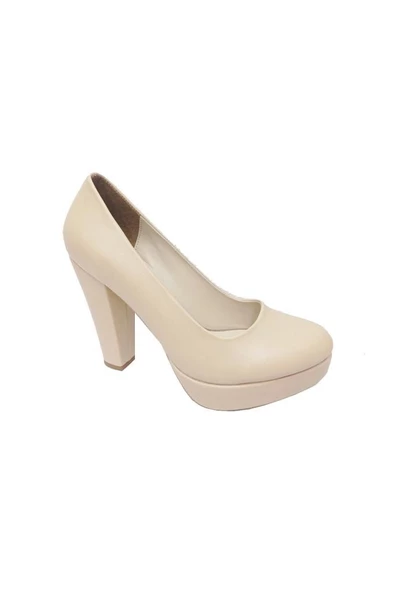 Aydemir 2042-21 Deri 30mm Platform Topuk Kadın Ayakkabı - 7
