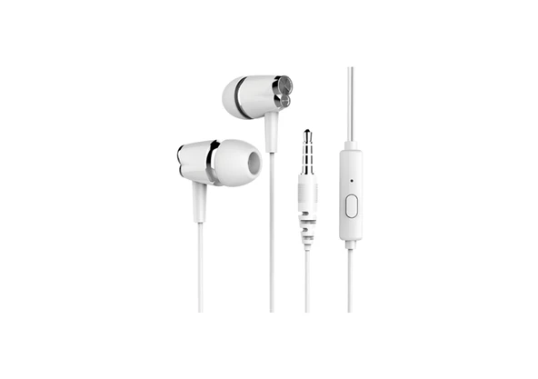 Syrox K17 3.5mm AUX 1.20mt Kablolu Mikrofonlu Kulakiçi Kulaklık - Siyah - Resim 2