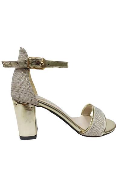 Rüya 010-1 Simli Rugan Tek Bantlı Fashion Kadın Sandalet - 8