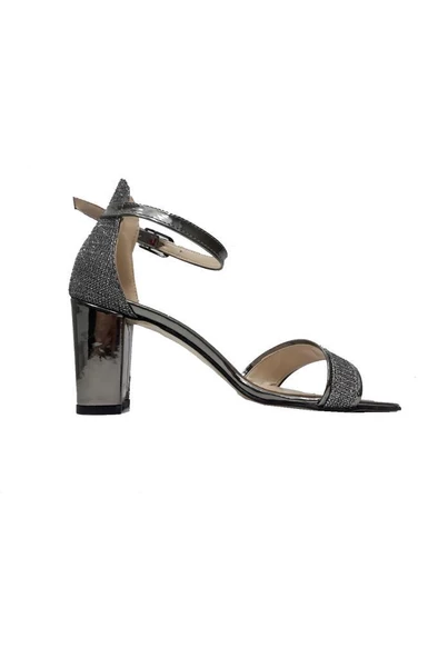 Rüya 010-1 Simli Rugan Tek Bantlı Fashion Kadın Sandalet - 6