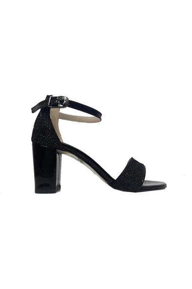 Rüya 010-1 Simli Rugan Tek Bantlı Fashion Kadın Sandalet - 2