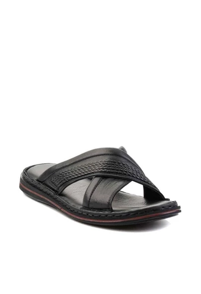 Esba 173-24 Hakiki Deri Anatomik Erkek Terlik - 4