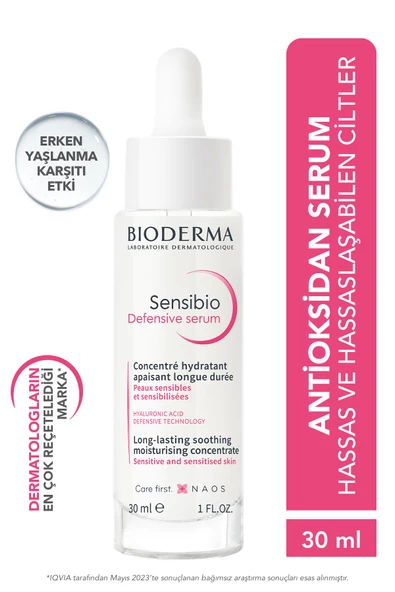 Bioderma Sensibio Defensive Serum Hassas Ciltler Için Antioksidan Içeren Nemlendirici Serum 30 ml - 2