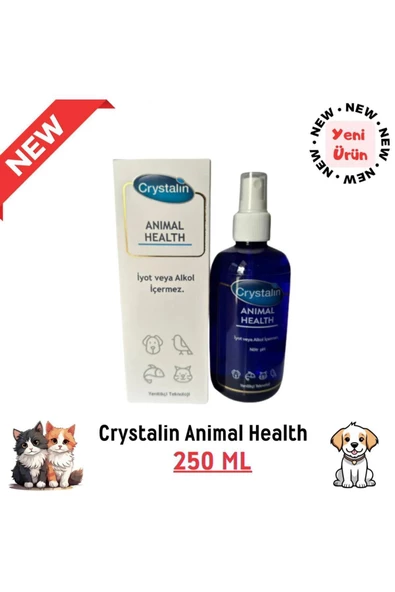 Crystalin Köpek Ve Kediler Için Göz Kulak Ağız Bakım Solüsyonu 250ml 2026 Miatlı Hibritplus