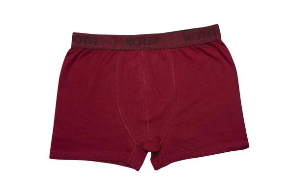 Kota Erkek Likralı Renkli Boxer 1000 - 3 Adet  Bordo 2XL