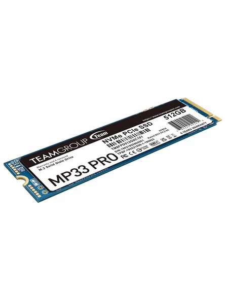 Team MP33 Pro 512GB 2400/2000MB/s NVMe PCIe Gen3x4 M.2 SSD Disk - 2