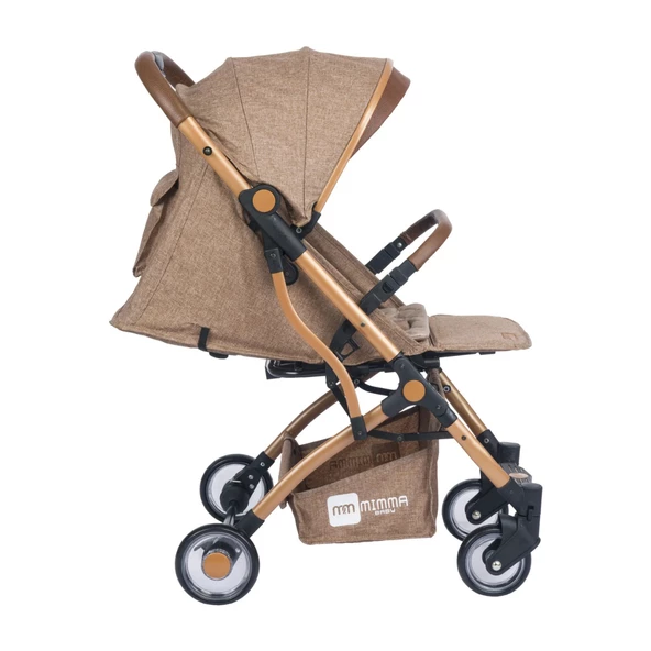 Mimma Baby Drone Kabin Bebek Arabası Gold Kahve - 6