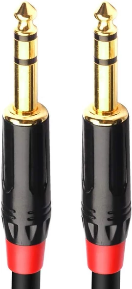 6.3 mm Trs Stereo Erkek-Erkek Kablo 1 metre - Resim 2