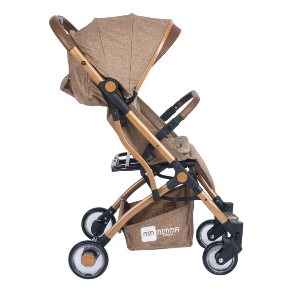 Mimma Baby Drone Kabin Bebek Arabası Gold Kahve - 5
