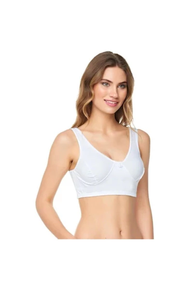 Gümüş Kadın Penye Body Sütyen 3049 - 3 Adet  Beyaz 95B