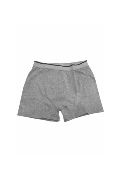 Sedef Yıldızı Erkek Likralı Boxer 1013 - 3 Adet  L Gri - Resim 3