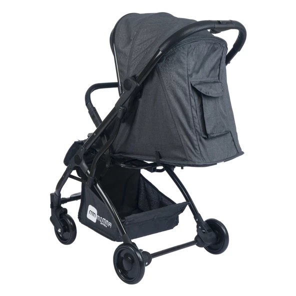 Mimma Baby Drone Kabin Bebek Arabası Siyah Antrasit - 7