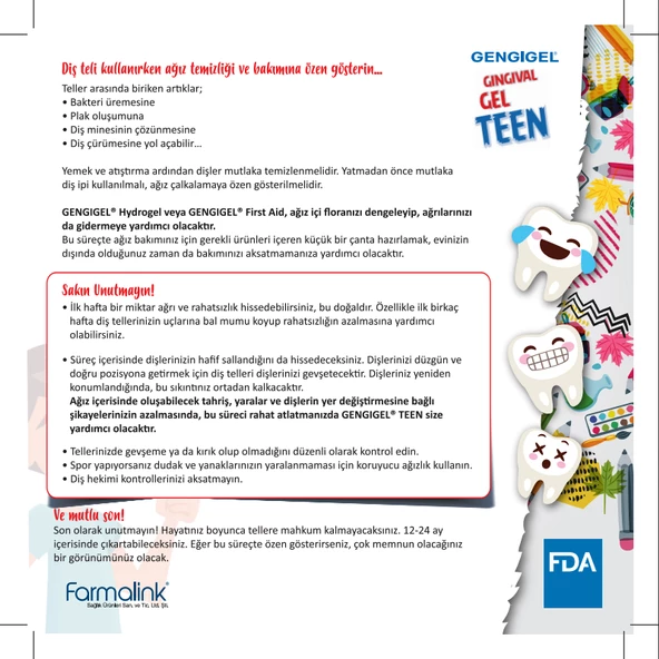 Gengigel Teen Jel Çocuk Hasar Görmüş Ağız Doku Jeli 15 ml - 3