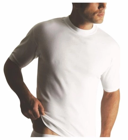 Yıldız Erkek Doktor Yaka Fanila 50    Beyaz M - Resim 2