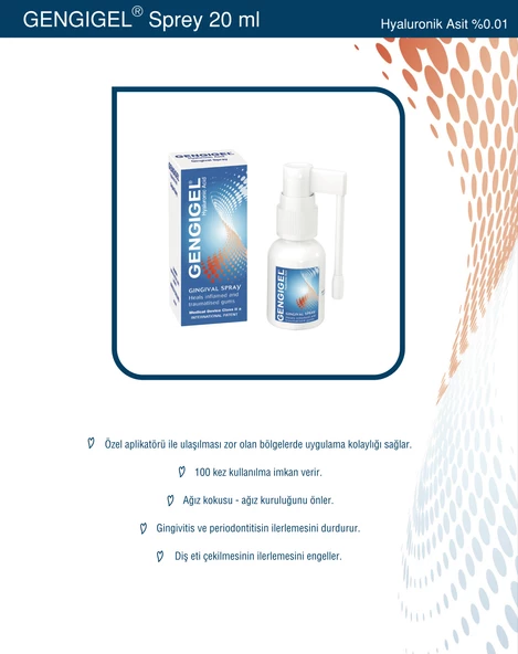 Gengigel Diş Eti Hassasiyet Sprey 20 ml - 2