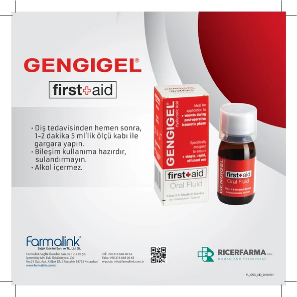Gengigel First Aid Agız Çalkalama Sıvısı 50 ml - 5