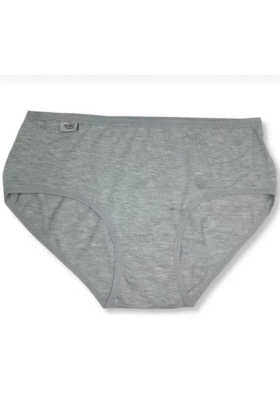 Tutku Kadın Likralı Yüksek Bel Bato Külot 0924 - 6 Adet  M Gri - Resim 6