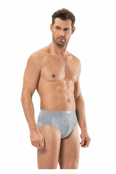 Jiber Erkek Slip 3'lü Paket - 129   Gri 2XL
