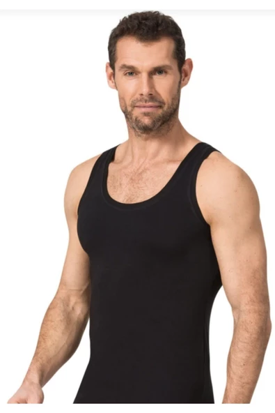 Namaldı Erkek Likralı Atlet 6'Lı Paket - 184  Siyah S ürün görseli