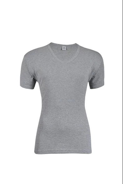 Yıldız Erkek Ribana V Yaka Body Atlet - 3 Adet  M Gri - Resim 6