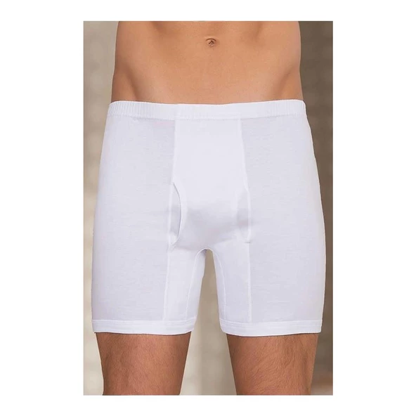 Berrak 1055 Erkek Paçalı Külot  12 Adet   Beyaz 2XL