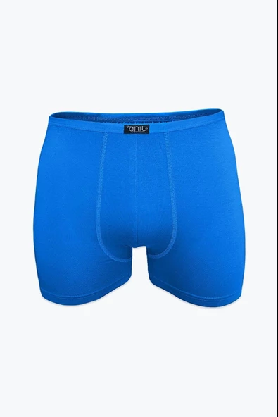 Anıt Erkek İnce Belli Bambu Likralı Boxer 1273 -12 Adet  L İndigo - 2