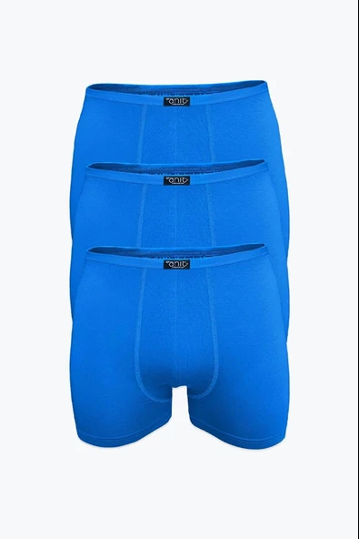 Anıt Erkek İnce Belli Bambu Likralı Boxer 1273 -12 Adet  L İndigo