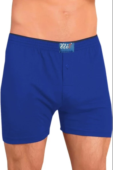 Tutku Elit Erkek Havlu Bel Penye Boxer 1101 - 9 Adet  M Saks Mavi