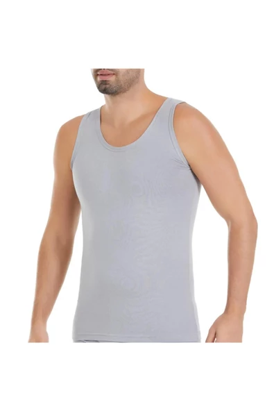 Yıldız Erkek Modal Askılı Atlet 71/74 - 6 Adet  Gri 3XL