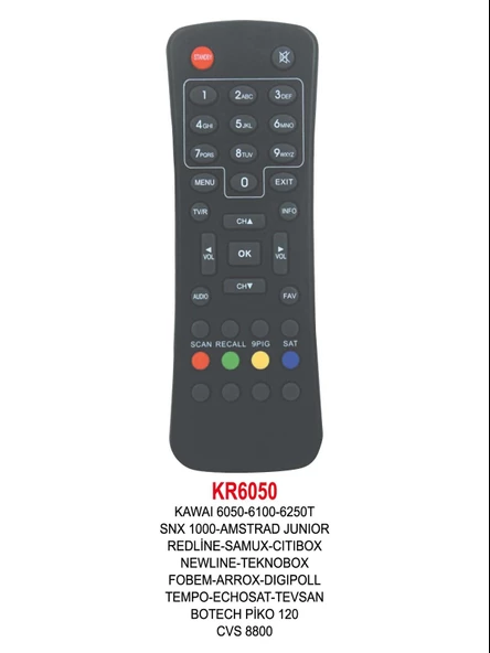 KAWAI 6050-6100-6250T-SNX 1000-AMSTRAD JUNIOR-REDLİNE-SAMUX-CITIBOX-NEWLINE-TEKNOBOX-FOBEM-ARROX-DIGIPOLL-TEMPO-ECHOSAT-TEVSAN-B ürün görseli 1