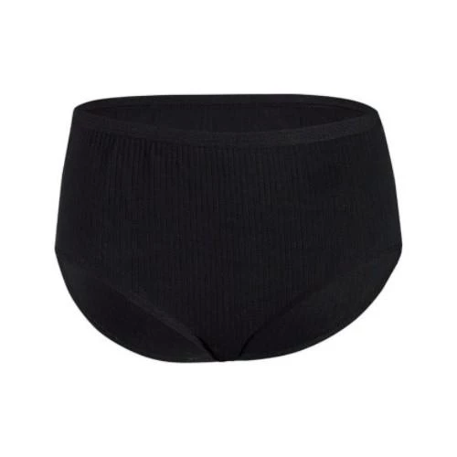 6 Adet Yıldız Çizgili Yüksek Bel Bato Külot  Siyah 2XL ürün görseli 1