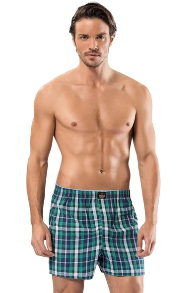 Erdem Erkek Poplin Desenli Boxer 1440 - 3 Adet  L Karışık Renk - 4