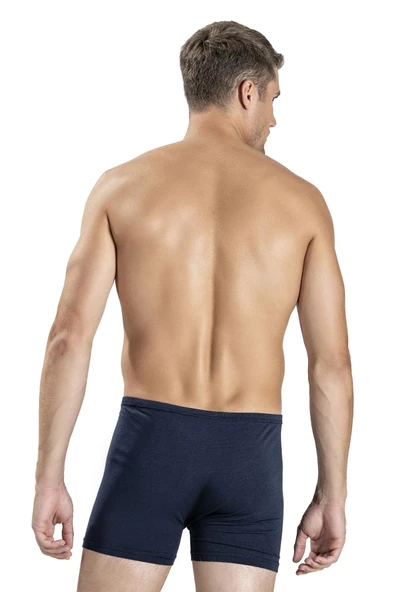 Jiber Erkek Modal Renkli Boxer 321 - 6 Adet   M Lacivert - 2