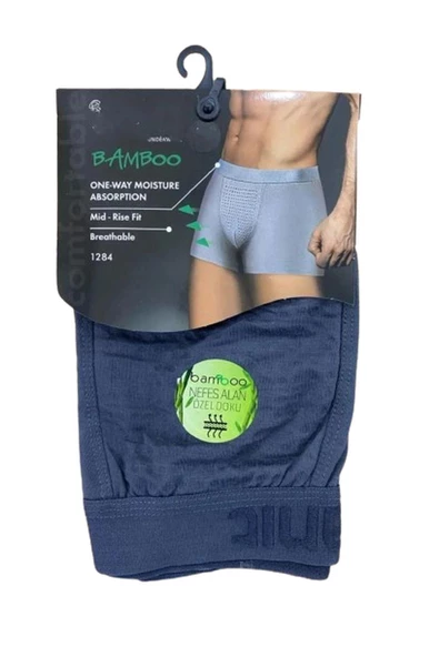 Anıt Erkek Nefes Alan Bambu Likralı Boxer 1284 - 12 Adet   XL Antrasit