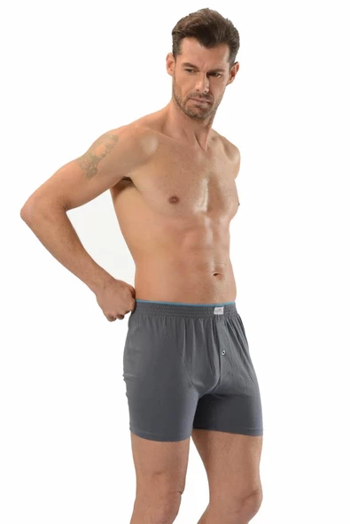 Jiber Havlu Kemer Penye Boxer 6'lı - 127  M Füme