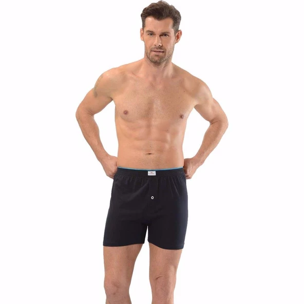 Jiber Havlu Kemer Penye Boxer 3'lü - 127  L Lacivert