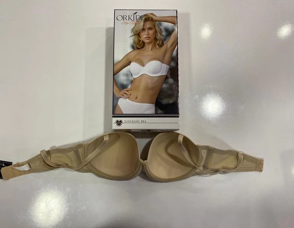 Orkide Kadın Dolgusuz Straples Sütyen 2550 - 1 Adet  Ten 90B - Resim 4