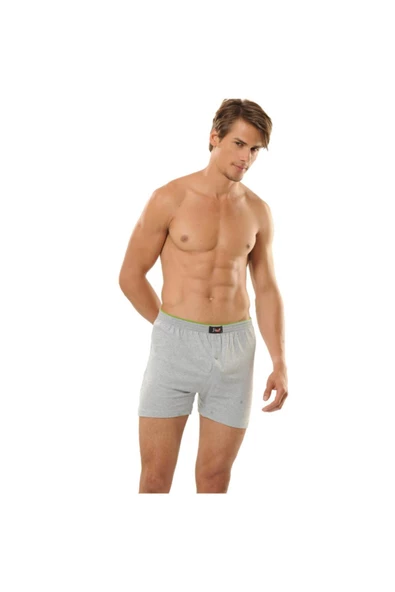 Jiber Havlu Kemer Penye Boxer 6'lı - 127  M Gri